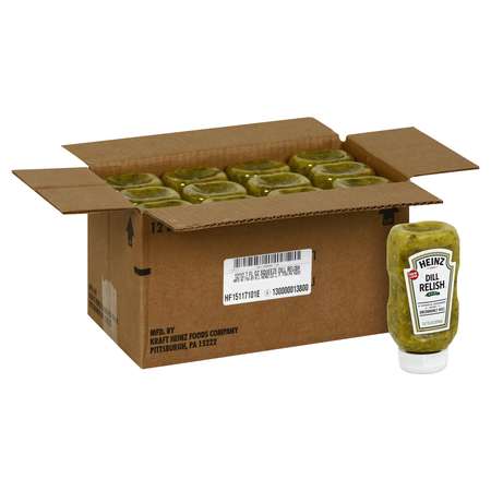 HEINZ Heinz Easy Squeeze Dill Relish 12.7 fl. oz. Bottle, PK12 10013000001387